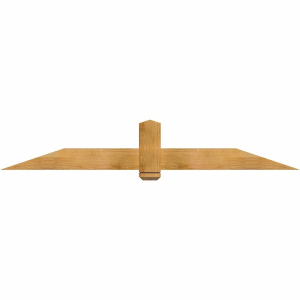 Ekena Millwork Eugene Rough Sawn Timber Gable Bracket, Western Red Cedar, 84"W x 14"H x 4"D x 6"F, 4/12 Pitch GBW084X14X0406EUG00RWR - main